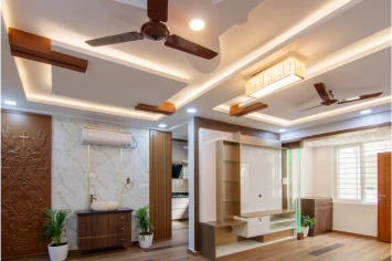 Stylish Hall area with modern furniture – Prasad home interior