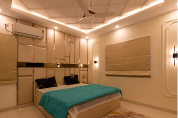 Luxury bedroom with ambient lighting – Zeeshan residence design