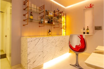 modern residential wine bar