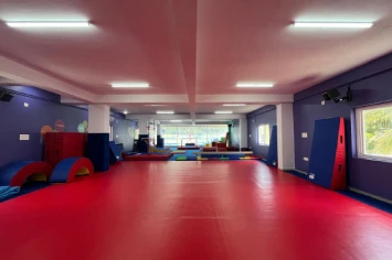 Bright and airy workout zone with mirrors and lighting – TLG fitness studio