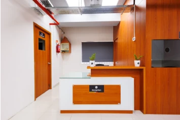 Entrance reception area with gallery – PW educational project